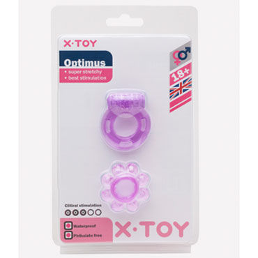 X-Toy Optimus, фиолетовый - Набор эрекционных колец - купить в секс шопе X-Toy Optimus, фиолетовый - Набор эрекционных колец - купить в секс шопе