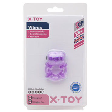 X-Toy Vibrus, фиолетовое - Эрекционное виброкольцо - купить в секс шопе X-Toy Vibrus, фиолетовое - Эрекционное виброкольцо - купить в секс шопе