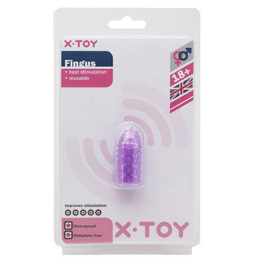 X-Toy Fingus, фиолетовая, Насадка на палец X-Toy Fingus, фиолетовая, Насадка на палец