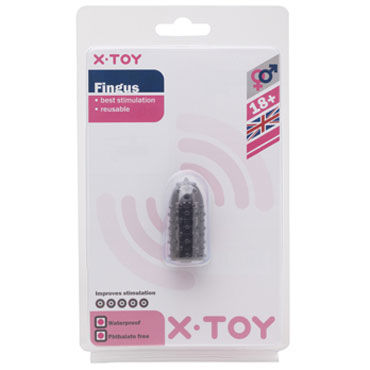 X-Toy Fingus, серая, Насадка на палец X-Toy Fingus, серая, Насадка на палец