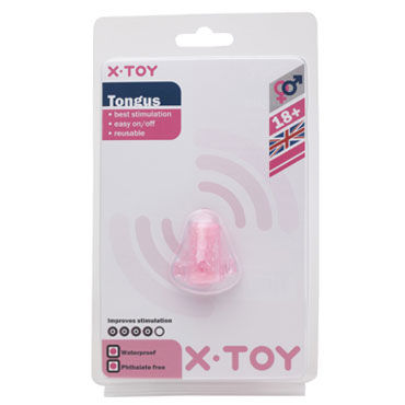 X-Toy Tongus, розовая, Стимулирующее кольцо на язык X-Toy Tongus, розовая, Стимулирующее кольцо на язык