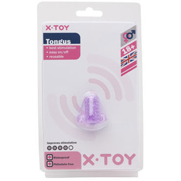 X-Toy Tongus, фиолетовая, Стимулирующее кольцо на язык X-Toy Tongus, фиолетовая, Стимулирующее кольцо на язык