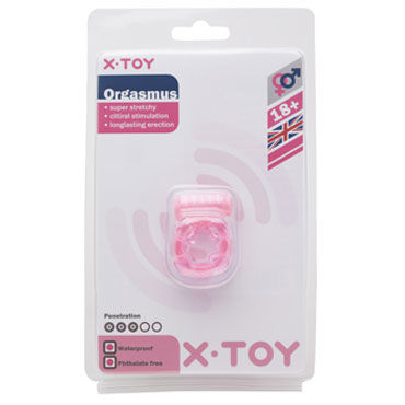 X-Toy Orgasmus III, розовое, Эрекционное виброкольцо X-Toy Orgasmus III, розовое, Эрекционное виброкольцо