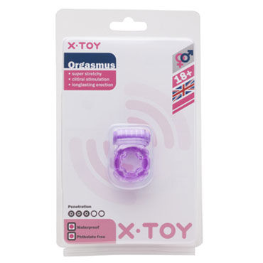 X-Toy Orgasmus III, фиолетовое, Эрекционное виброкольцо X-Toy Orgasmus III, фиолетовое, Эрекционное виброкольцо