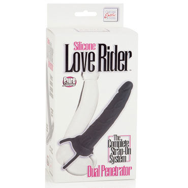 California Exotic Love Rider Dual Penetrators, черный - Мужской безремневый страпон - купить в секс шопе California Exotic Love Rider Dual Penetrators, черный - Мужской безремневый страпон - купить в секс шопе