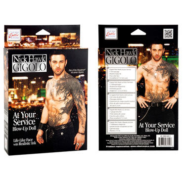 California Exotic Nick Hawk Gigolo - Секс-кукла мужчина с татуировкой - купить в секс шопе California Exotic Nick Hawk Gigolo - Секс-кукла мужчина с татуировкой - купить в секс шопе