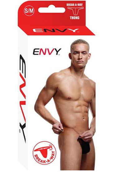 Envy трусы, черные - Мужские тонги с застежкой - купить в секс шопе Envy трусы, черные - Мужские тонги с застежкой - купить в секс шопе