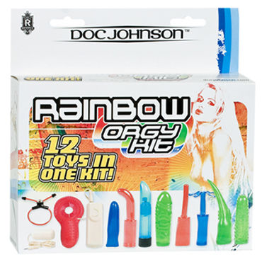 Doc Johnson Rainbow Orgy Kit - Набор секс-игрушек - купить в секс шопе Doc Johnson Rainbow Orgy Kit - Набор секс-игрушек - купить в секс шопе