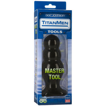 Doc Johnson Titanmen Master Tool # 4 - Анальная пробка оригинальной формы - купить в секс шопе Doc Johnson Titanmen Master Tool # 4 - Анальная пробка оригинальной формы - купить в секс шопе