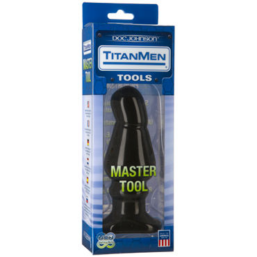 Doc Johnson Titanmen Master Tool # 5 - Анальная пробка анатомической формы - купить в секс шопе Doc Johnson Titanmen Master Tool # 5 - Анальная пробка анатомической формы - купить в секс шопе