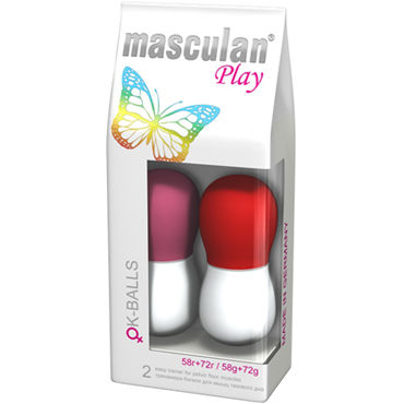 Masculan Ok-Balls, разноцветный, Два вагинальных шарика в комплекте Masculan Ok-Balls, разноцветный, Два вагинальных шарика в комплекте