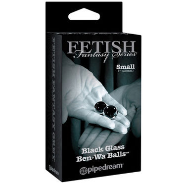 Pipedream Small Black Glass Ben-Wa Balls, Вагинальные шарики из стекла Pipedream Small Black Glass Ben-Wa Balls, Вагинальные шарики из стекла