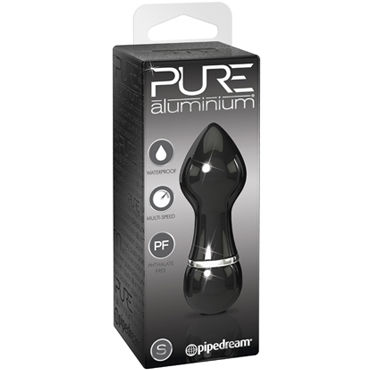 Pipedream Pure Aluminium Black Small, Эксклюзивный вибратор небольшого размера Pipedream Pure Aluminium Black Small, Эксклюзивный вибратор небольшого размера