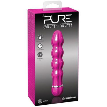 Pipedream Pure Aluminium Pink Medium, Эксклюзивный вибратор среднего размера Pipedream Pure Aluminium Pink Medium, Эксклюзивный вибратор среднего размера