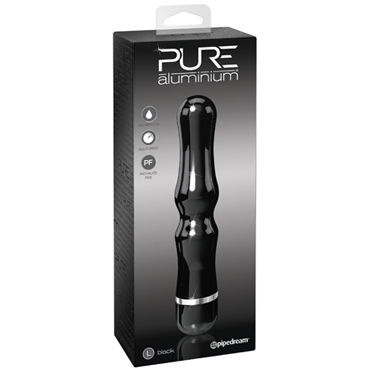 Pipedream Pure Aluminium Black Large, Эксклюзивный вибратор большого размера Pipedream Pure Aluminium Black Large, Эксклюзивный вибратор большого размера