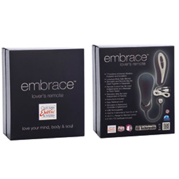 California Exotic Embrace, черный - Стильное виброяйцо с пультом ДУ - купить в секс шопе California Exotic Embrace, черный - Стильное виброяйцо с пультом ДУ - купить в секс шопе
