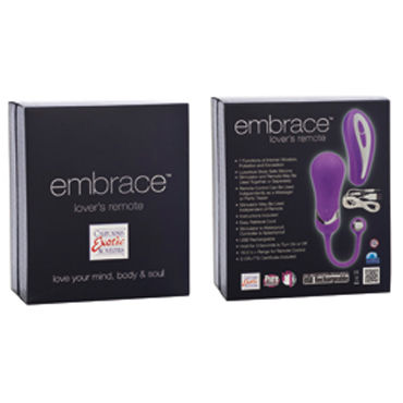 California Exotic Embrace, фиолетовый - Стильное виброяйцо с пультом ДУ - купить в секс шопе California Exotic Embrace, фиолетовый - Стильное виброяйцо с пультом ДУ - купить в секс шопе
