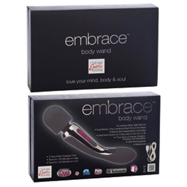 California Exotic Body Wand, серый - Перезаряжаемый стильный вибратор - купить в секс шопе California Exotic Body Wand, серый - Перезаряжаемый стильный вибратор - купить в секс шопе
