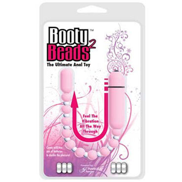 BMS Factory Booty Beads Pink, Анальная цепочка с вибрацией BMS Factory Booty Beads Pink, Анальная цепочка с вибрацией
