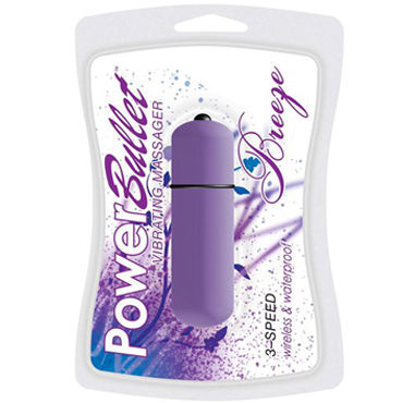 BMS Factory Breeze Power Bullet Purple, Вибропуля с удобным управлением BMS Factory Breeze Power Bullet Purple, Вибропуля с удобным управлением