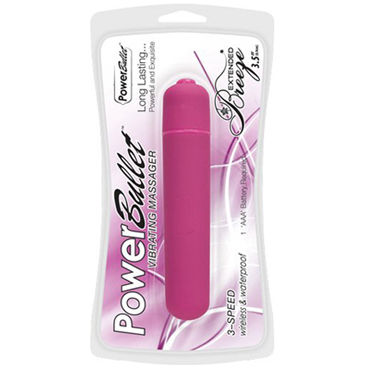 BMS Factory Power Bullet Breeze Extended Fuschia, Вибропуля с велюровым покрытием BMS Factory Power Bullet Breeze Extended Fuschia, Вибропуля с велюровым покрытием
