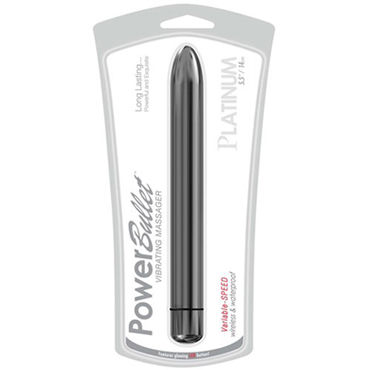 BMS Factory Platinum Power Bullet , 14 см, Стильная водонепроницаемая вибропуля BMS Factory Platinum Power Bullet , 14 см, Стильная водонепроницаемая вибропуля