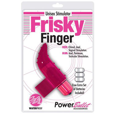 BMS Factory Frisky Finger Pink, Водонепроницаемая насадка на палец BMS Factory Frisky Finger Pink, Водонепроницаемая насадка на палец