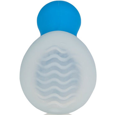 California Exotic Posh Ice Massager Wave, синий - Рельефный вибратор с охлаждающим эффектом - купить в секс шопе California Exotic Posh Ice Massager Wave, синий - Рельефный вибратор с охлаждающим эффектом - купить в секс шопе