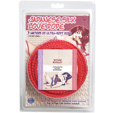 Topco Japanese Silk Love Rope, красный, Веревка для фиксации, 5 м Topco Japanese Silk Love Rope, красный, Веревка для фиксации, 5 м