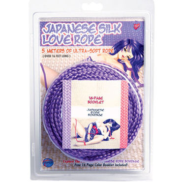 Topco Japanese Silk Love Rope, фиолетовый, Веревка для фиксации, 5 м Topco Japanese Silk Love Rope, фиолетовый, Веревка для фиксации, 5 м