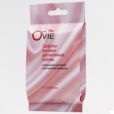 Ovie влажные салфетки, ромашка, Пропитаны молочной кислотой Ovie влажные салфетки, ромашка, Пропитаны молочной кислотой