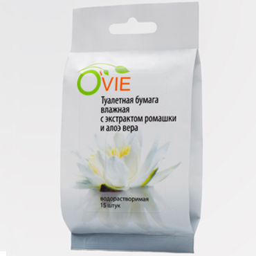 Ovie туалетная бумага, Влажная, с ромашкой и алоэ Ovie туалетная бумага, Влажная, с ромашкой и алоэ
