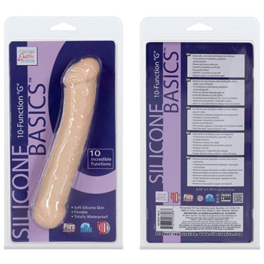 California Exotic Silicone Basics "G", телесный - Вибромассажер для стимуляции точки G - купить в секс шопе California Exotic Silicone Basics "G", телесный - Вибромассажер для стимуляции точки G - купить в секс шопе
