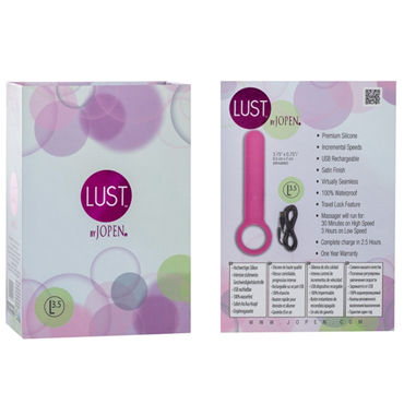 Jopen Lust L3.5, розовый - Миниатюрный вибромассажер с держателем - купить в секс шопе Jopen Lust L3.5, розовый - Миниатюрный вибромассажер с держателем - купить в секс шопе
