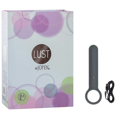 Jopen Lust L3.5, серый, Миниатюрный вибромассажер с держателем Jopen Lust L3.5, серый, Миниатюрный вибромассажер с держателем