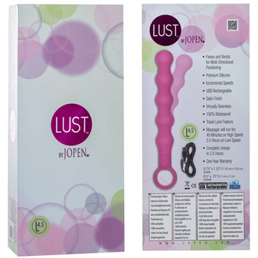 Jopen Lust L4,5, розовый - Гибкая перезаряжаемая анальная цепочка - купить в секс шопе Jopen Lust L4,5, розовый - Гибкая перезаряжаемая анальная цепочка - купить в секс шопе