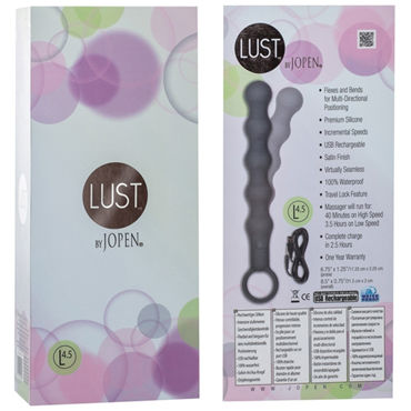 Jopen Lust L4,5, серый - Гибкая перезаряжаемая анальная цепочка - купить в секс шопе Jopen Lust L4,5, серый - Гибкая перезаряжаемая анальная цепочка - купить в секс шопе