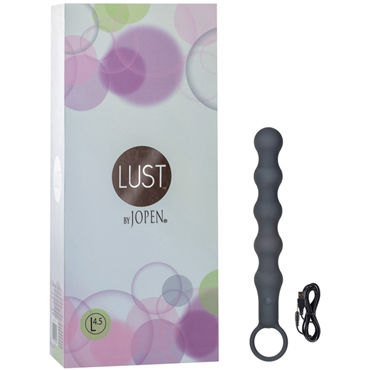 Jopen Lust L4,5, серый, Гибкая перезаряжаемая анальная цепочка Jopen Lust L4,5, серый, Гибкая перезаряжаемая анальная цепочка