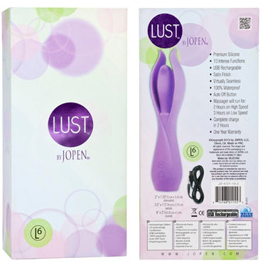 Jopen Lust L6, фиолетовый - Вибромассажер для стимуляции G-точки - купить в секс шопе Jopen Lust L6, фиолетовый - Вибромассажер для стимуляции G-точки - купить в секс шопе