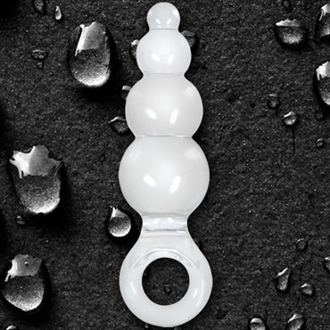 NS Novelties Jolie Ripples, прозрачный - Средняя анальная пробка с держателем - купить в секс шопе NS Novelties Jolie Ripples, прозрачный - Средняя анальная пробка с держателем - купить в секс шопе