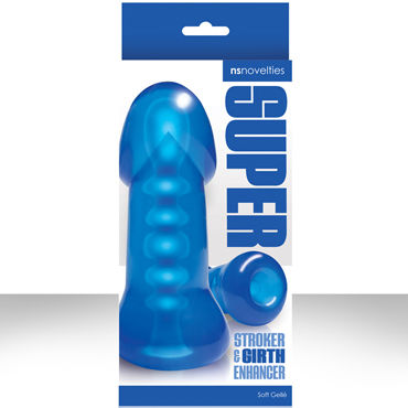 NS Novelties Super Stroker, голубой, Мастурбатор из супер нежного материала NS Novelties Super Stroker, голубой, Мастурбатор из супер нежного материала