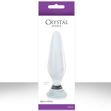 NS Novelties Crystal Spires, прозрачный, Анальная пробка конической формы NS Novelties Crystal Spires, прозрачный, Анальная пробка конической формы