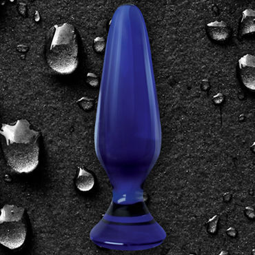 NS Novelties Crystal Spires, синий - Анальная пробка конической формы - купить в секс шопе NS Novelties Crystal Spires, синий - Анальная пробка конической формы - купить в секс шопе