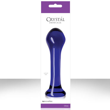 NS Novelties Crystal Droplets, синий, Анальная пробка с большой головкой NS Novelties Crystal Droplets, синий, Анальная пробка с большой головкой
