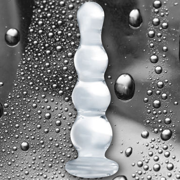 NS Novelties Crystal Ripples, прозрачный - Рельефная анальная пробка - купить в секс шопе NS Novelties Crystal Ripples, прозрачный - Рельефная анальная пробка - купить в секс шопе