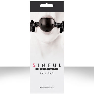 NS Novelties Sinful Ball Gag, Кляп с пластиковым шариком NS Novelties Sinful Ball Gag, Кляп с пластиковым шариком