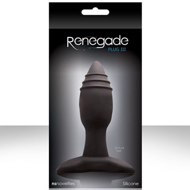 NS Novelties Renegade Plug III, Шелковистая анальная пробка NS Novelties Renegade Plug III, Шелковистая анальная пробка