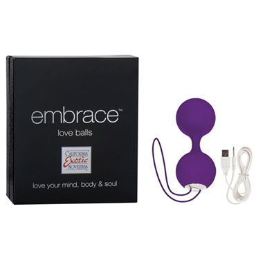 California Exotic Embrace Love Balls, фиолетовый, Вагинальные шарики с вибрацией California Exotic Embrace Love Balls, фиолетовый, Вагинальные шарики с вибрацией