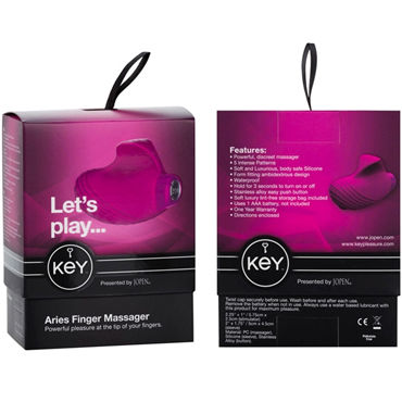 Jopen Key Aries, розовый - Мощная вибронасадка для пальцев - купить в секс шопе Jopen Key Aries, розовый - Мощная вибронасадка для пальцев - купить в секс шопе