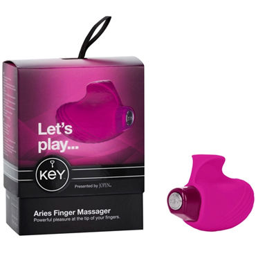 Jopen Key Aries, розовый, Мощная вибронасадка для пальцев Jopen Key Aries, розовый, Мощная вибронасадка для пальцев